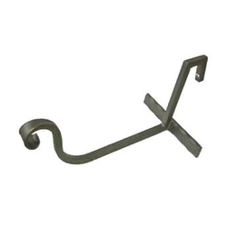 Support forg� pour pots de fleurs, adapt� aux garde-corps ext�rieurs