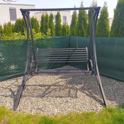 Balancoire en fer forg� robuste, adapt�e aux charges plus lourdes, trait�e contre la corrosion