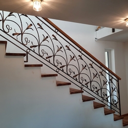 Garde-corps forgé pour escaliers - garde-corps intérieur Garde-corps forgé pour escaliers - garde-corps intérieur