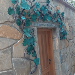 �clairage ext�rieur forg� sous forme de vigne � lampe murale d�corative