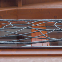 D�tail de la rambarde sur fenêtre fran�aise