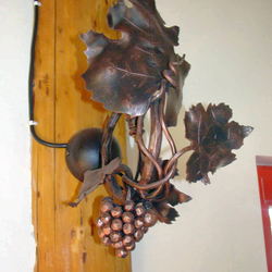 Applique murale forg�e à la main Vigne - lampe d'int�rieur