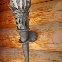 Lanterne de jardin forg�e FAK�A � applique murale ext�rieure � �clairage exceptionnel pour l�entr�e du spa