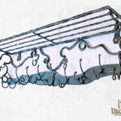 Portemanteau forg� exclusif - mobilier forg� pour l'entr�e