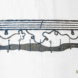Portemanteau forg� à la main pour l'entr�e - mobilier artistique