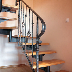 Garde-corps d'escalier en fer forg�