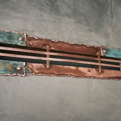 Chemin�e en cuivre - d�tail