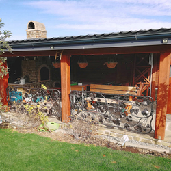  Balustrade luxueuse avec un motif de vigne dans un pavillon familial d'�t� - balustrade artistique