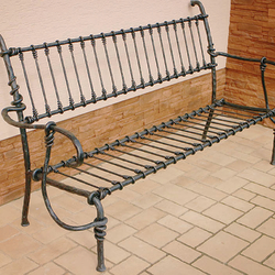  Banc artistique forg� à la main - mobilier de jardin