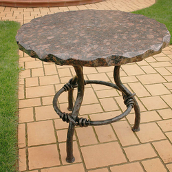 Table de jardin de luxe - m�tal/roche - mobilier de jardin