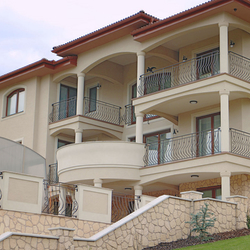 Garde-corps d'ext�rieur classique en fer forg�