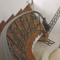 Garde-corps exclusif en arc int�rieur pour la villa familiale - garde-corps en fer forg�