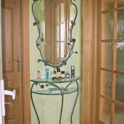 Coiffeuse rustique avec miroir - mobilier de luxe