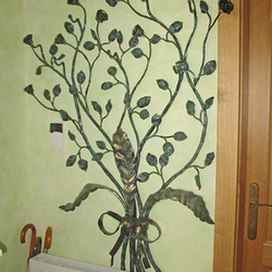 Porte-manteaux artistique en forme de bouquet de roses - mobilier exclusif