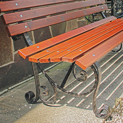 Banc en fer forg�