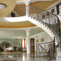 Balustrade design de qualit� fabriqu�e dans l'atelier de l'artisanat du fer UKOVMI