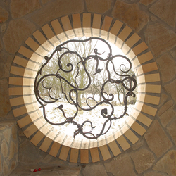 Grille en fer forg� - Racines