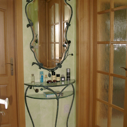 Coiffeuse meuble en fer forg� romantique