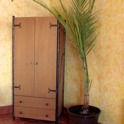 Armoire en fer forg�-bois