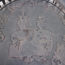 Couvercle forg� pour puits