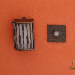 Abats-jour d'un luminaires en fer forg�