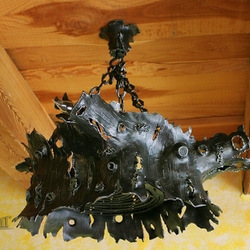 B�che de ch�ne comme lustre