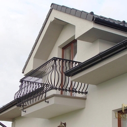 Garde-corps d'ext�rieur en fer forg� sur le balcon
