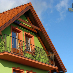 Garde-corps en fer forg� motif - Branche de ch�ne