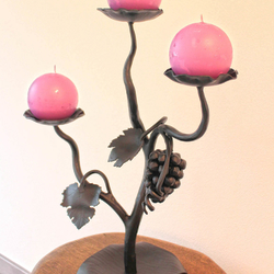 Stylé bougeoir en fer forgé Vigne - accessoire pour cave à vin, cave à vin... Stylé bougeoir en fer forgé Vigne - accessoire pour cave à vin, cave à vin...