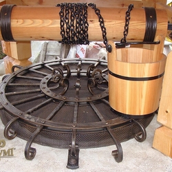 Couvercle de puits en fer forg�