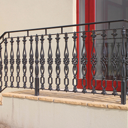  Balustrade forg�e pour l'ext�rieur - balustrade en fonte sur une maison bourgeoise