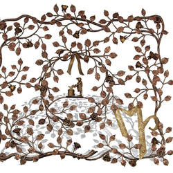 Grille en fer forg� et le forgeron