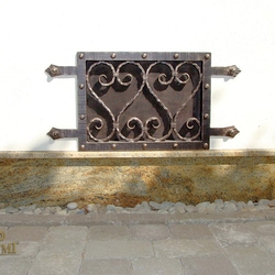 Grille en fer forg� 