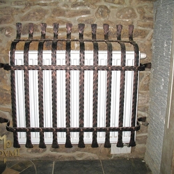 Grille de radiateur en fer forg�