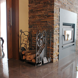 Panier à bois forg� à la main de luxe fabriqu� par UKOVMI