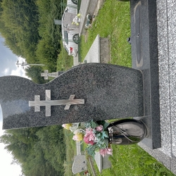 Croix fun�raire en acier inoxydable bross� � monuments, croix, accessoires pour tombes