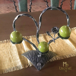 Bougeoir romantique en forme de cœur, un cadeau d'amour Bougeoir romantique en forme de cœur, un cadeau d'amour