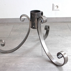 Pied pour sapin de No�l - Accessoire en fer forg� fait à la main