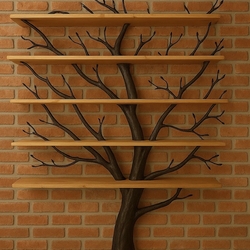 �tagère Arbre � une œuvre d�art forg�e à la main