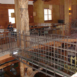 L'int�rieur des travaux en fer forg� am�nag� en collaboration avec Ing. arch. Jan Kromka