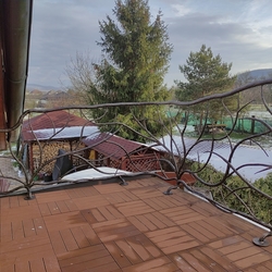  Balustrade de balcon luxueuse - branches d'arbre forg�es à la main