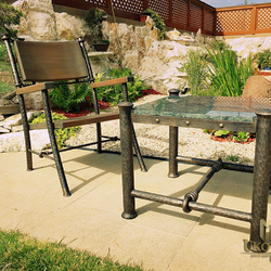 Table et chaises forg�es exclusives pour l'ext�rieur � mobilier de luxe