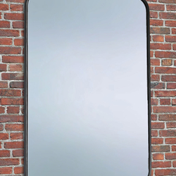 Miroir simple avec cadre forg� � mobilier forg�